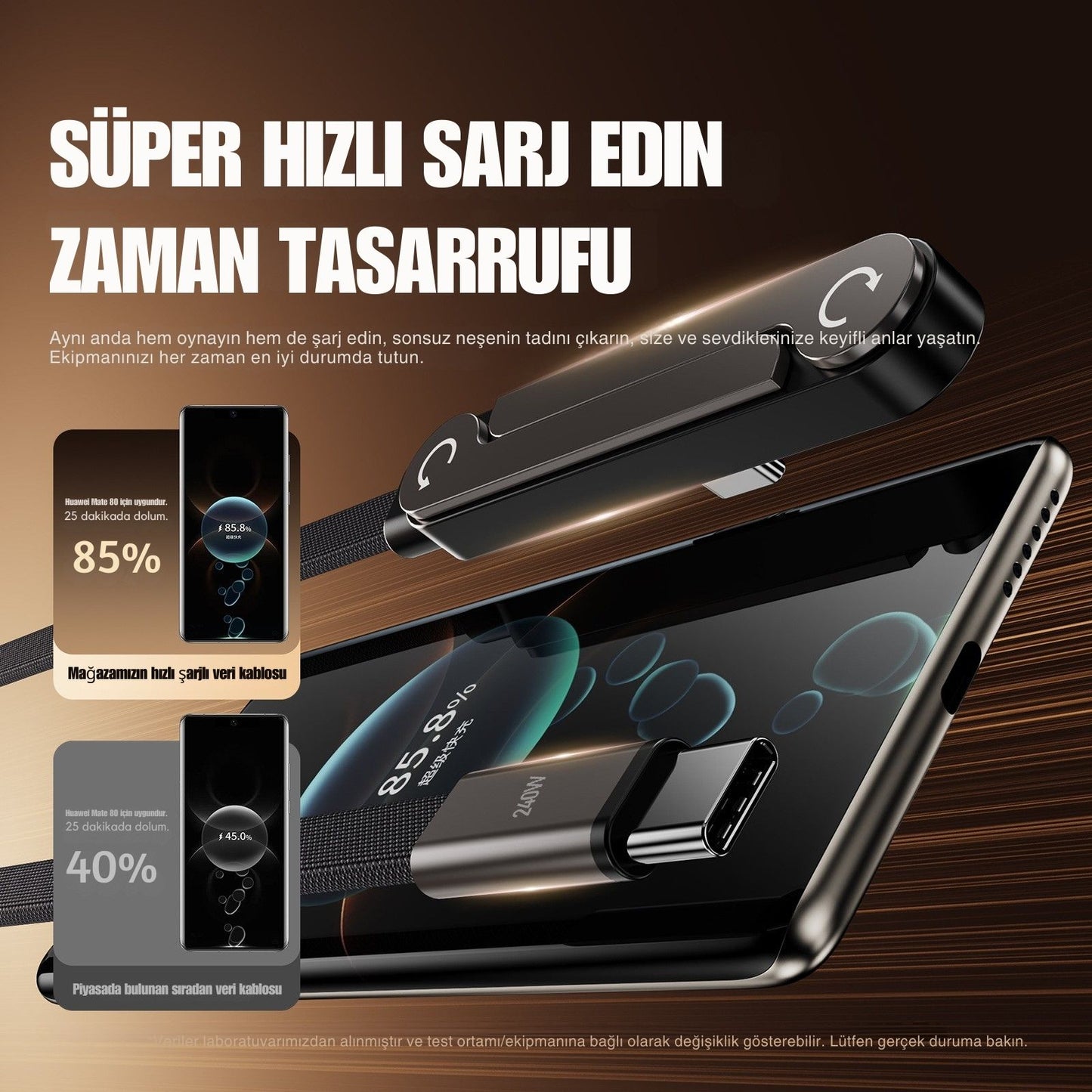 MAVRIN StandCharge 240w Akıllı Şarj Kablosu